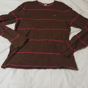 Longe Sleeve Stripped Mens Hollister Shirt